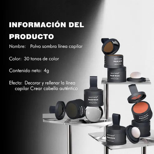 HairRich™ — Rellena tu línea capilar al instante.✨